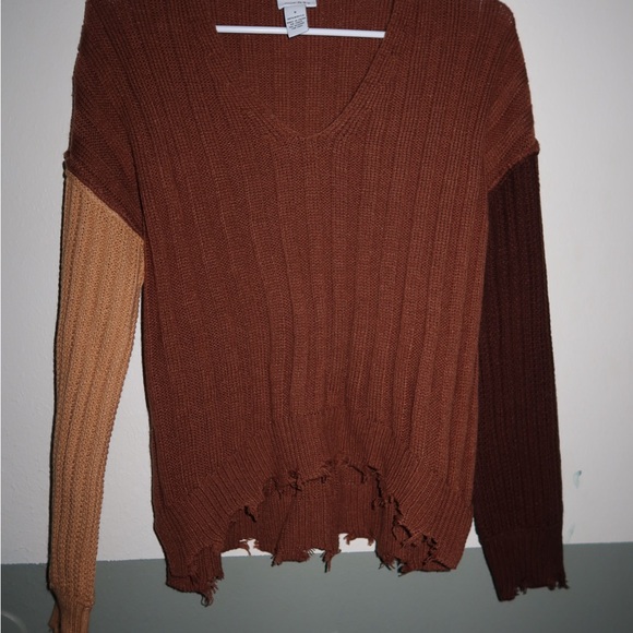 Rue21 Brown Distressed Sweater - Picture 2 of 9